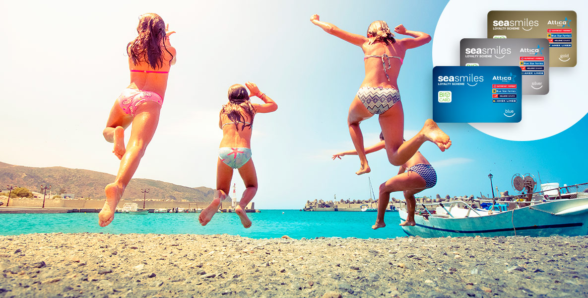 20% discount on Passengers' fares & 30% on cars, for Seasmiles members